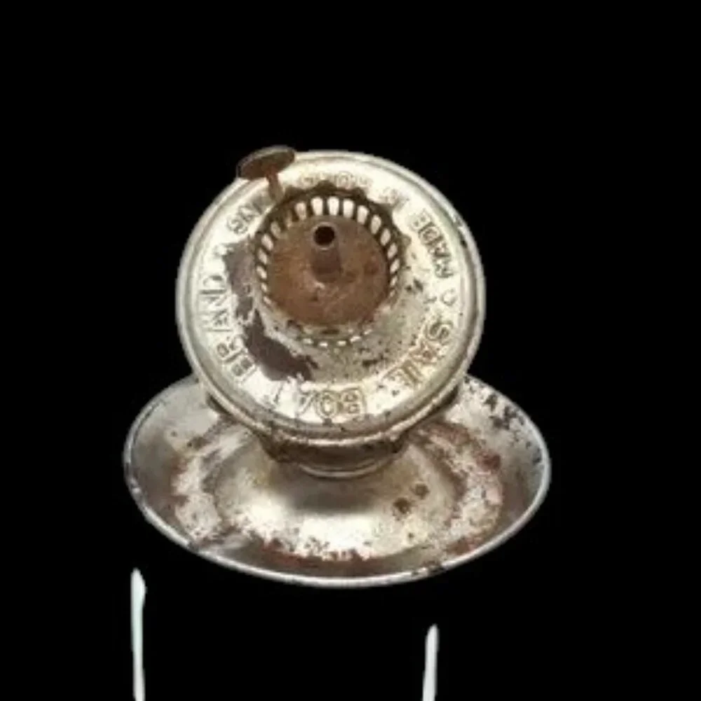 Vintage Sail Boat Brand Oil Lamp Silver